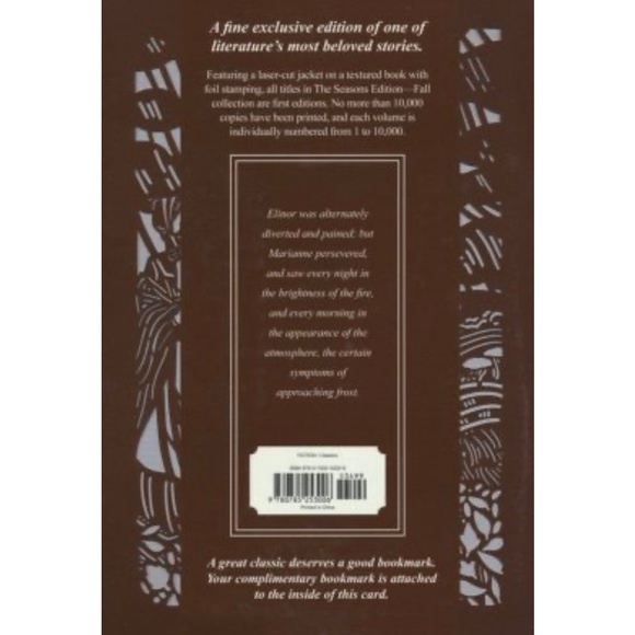 NWT- JANE AUSTEN Sense and Sensibility (Seasons Edition - Fall) - Picture 3 of 4